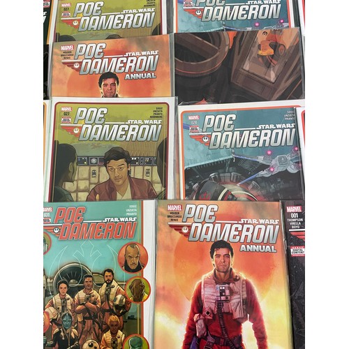 77 - Poe Dameron Comics bundle (1-31, annuals 1 & 2, plus duplicates)Star Wars Marvel Comics