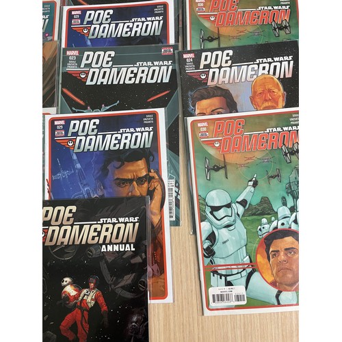 77 - Poe Dameron Comics bundle (1-31, annuals 1 & 2, plus duplicates)Star Wars Marvel Comics