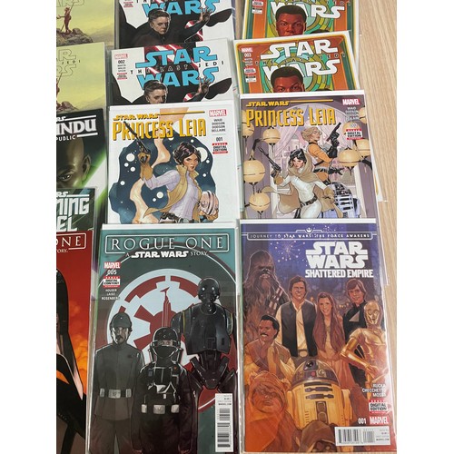 78 - Star Wars Related Comics, mini-series and one-shots bundle:
Beckett 1 (x 2), Captain Phasma 2,3,4, C... 