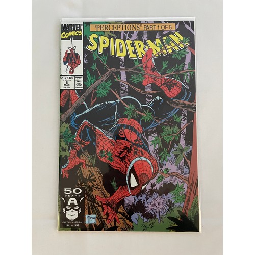 81 - Spider-Man #8 - 12 (1991) Todd Macfarlane, 5 comics - Complete 'Perceptions' set . Mint Condition, B... 