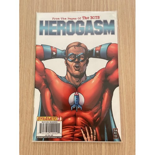 83 - The BOYS: HEROGASM #1, #2,#4, #6. Dynamite Comics. #1 features iconic cover and first appearance of ... 