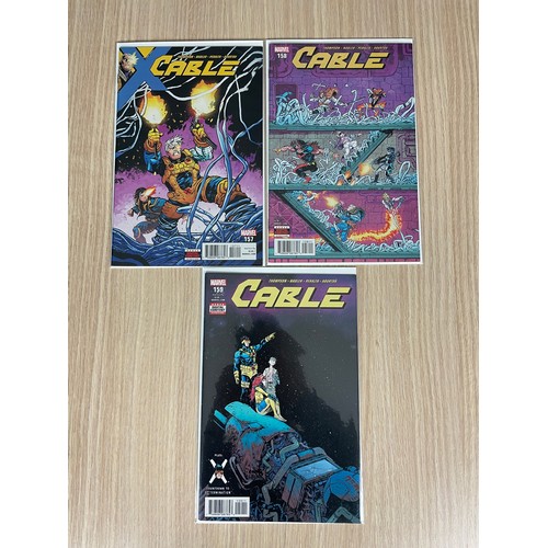 86 - Cable Vol 3 Complete Set (2017 - 2018) features #1 - 5 then reverts to legacy numbering #150 - 159.#... 