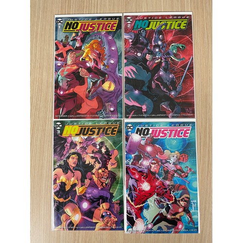 22 - Justice League No Justice #1,2,3,4 DC Comics Snyder 2018 Complete Set. All NM Condition. All Bagged ... 