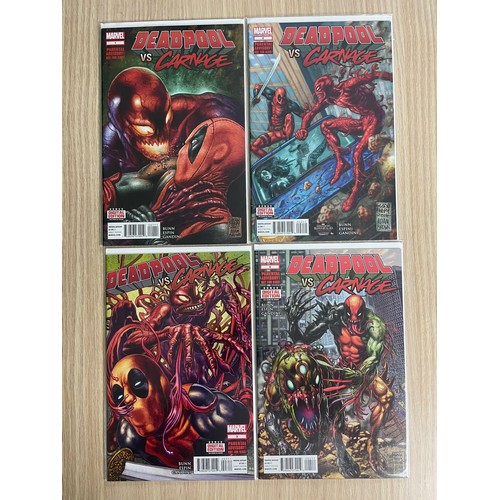 43 - Deadpool vs Carnage #1 - 4 Marvel Comics (2014) Limited series that pits Deadpool against Carnage. C... 