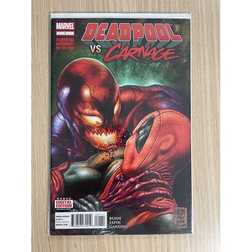 43 - Deadpool vs Carnage #1 - 4 Marvel Comics (2014) Limited series that pits Deadpool against Carnage. C... 