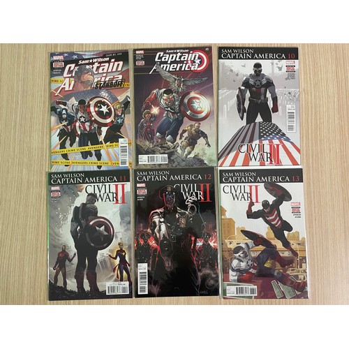 47 - Captain America Sam Wilson run 1-24 (missing 7), includes key issues 3,5,6 (new Falcon). Marvel Comi... 