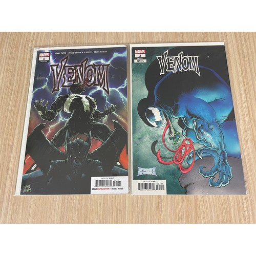 49 - Venom Vol 4 #1 & #2. #2 is the very rare Sam Keith Variant. Marvel comics 2018. Both comics in NM Co... 
