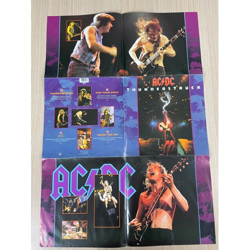 193 - AC/DC - Thunderstruck Rare 12 inch Vinyl Record with Poster cover. Cover and poster in VG+cond. Viny... 