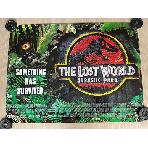 161 - THE LOST WORLD : JURASSIC PARK, Original UK Quad Film Movie Cinema Poster. Excellent condition (1997... 