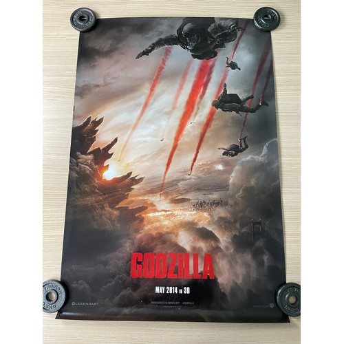 165 - GODZILLA. Original UK One sheet Teaser Film Movie Poster (2014) Very Good Condition. Rolled. Measure... 