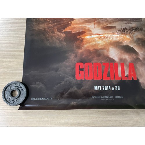 165 - GODZILLA. Original UK One sheet Teaser Film Movie Poster (2014) Very Good Condition. Rolled. Measure... 