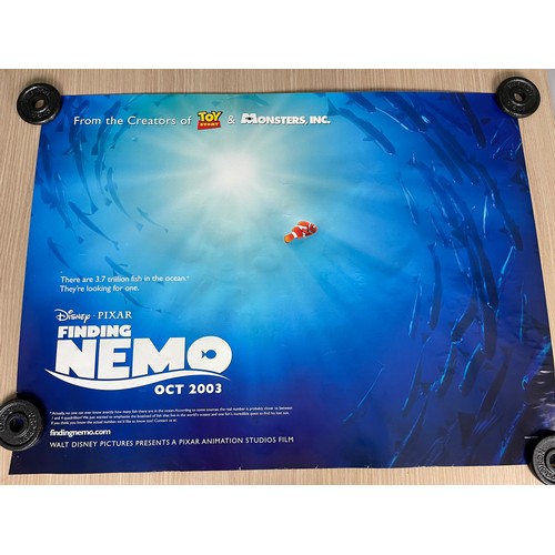 179 - DISNEY /PIXAR - ELEVEN Original UK Quad Film Movie Cinema Posters. Featuring: Finding Nemo (Advance)... 