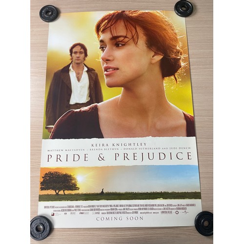 167 - PRIDE & PREJUDICE - 2 X Original UK Movie Cinema Posters (2005), Includes both Quad and One-sheet fi... 