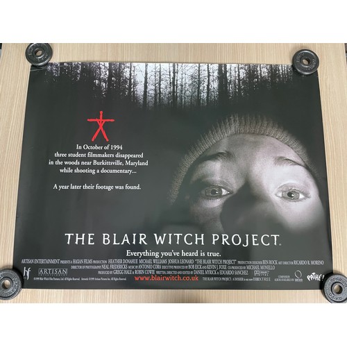 168 - THE BLAIR WITCH PROJECT (1999), THE DESCENT (2005), CREEP (2004), Original UK HORROR Film Movie Post... 