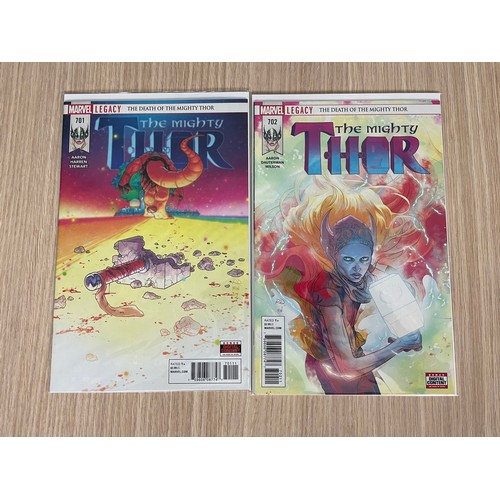 90 - THOR - THE MIGHTY THOR #701 - #706 Marvel Comics (2017) 6 comics . Featuring Death of the Mighty Tho... 