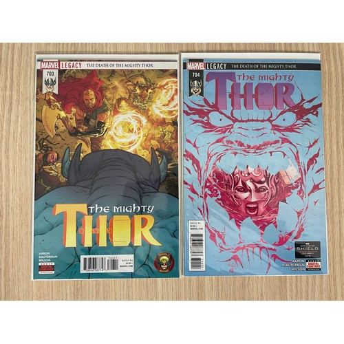 90 - THOR - THE MIGHTY THOR #701 - #706 Marvel Comics (2017) 6 comics . Featuring Death of the Mighty Tho... 