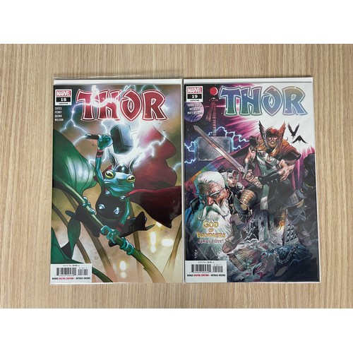 91 - THOR Vol.6- #1 - #19. 18 comics (Excluding #2). Marvel Comics (2020). Thor becomes the herald of thu... 