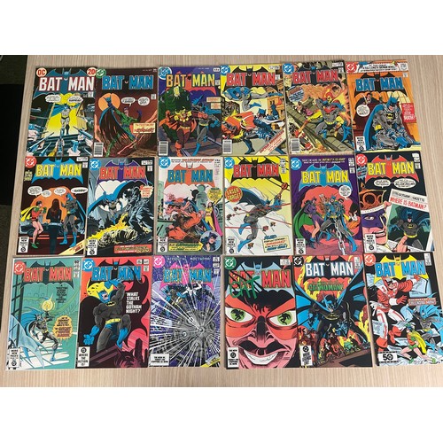 96 - BATMAN - DC COMICS Job lot of Bronze age comics From 1973 to 1985. 18 comics in total including #249... 