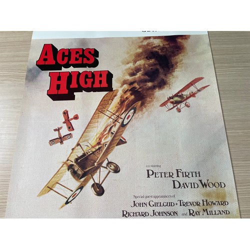 159 - ACES HIGH - Original UK One sheet Movie Film Cinema Poster from 1976 starring Malcom Mcdowell, Chris... 