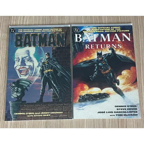 56 - BATMAN & BATMAN RETURNS - Official Comic Adaptations of the Warner Bros. Motion Picture. DC Comics x... 