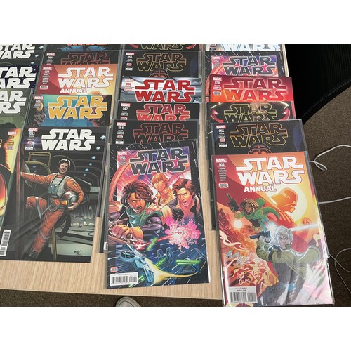 76 - Star Wars Comics (2015 series) bundle #1-57 + 4 annuals + duplicates (approx. 80 issues in total, in... 