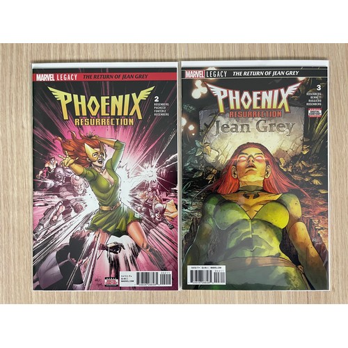 102 - PHOENIX RESURRECTION - The return of Jean Grey #1 - 5. Marvel Comics 2018. Includes #1 Lenticular Co... 