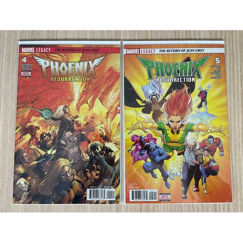 102 - PHOENIX RESURRECTION - The return of Jean Grey #1 - 5. Marvel Comics 2018. Includes #1 Lenticular Co... 