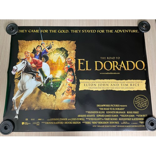 173 - TEN Original UK Quad Film Posters ANIMATION Movies  Featuring: The Prince of Egypt, El Dorado x 2 ve... 