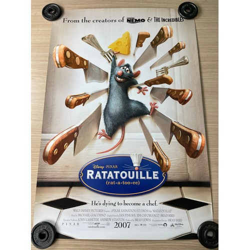 178 - DISNEY/PIXAR - NINE x Original UK One Sheet Film Movie Cinema Posters. Featuring: Ratatouille, WALL:... 