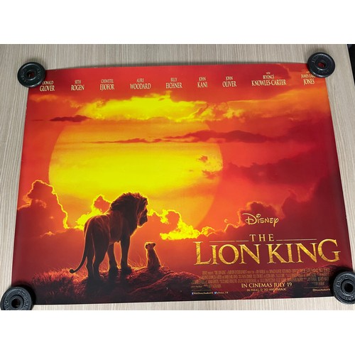 180 - TEN Original UK Quad Cinema Film Movie Posters - DISNEY/PIXAR.
Featuring: The Jungle Book, The Lion ... 