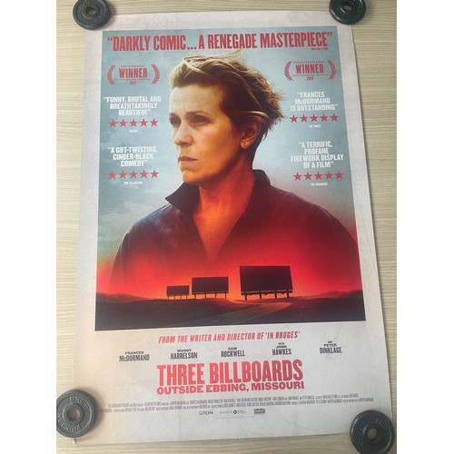 160 - Three Billboards Outside Ebbing Missouri (2017)- Original UK One-Sheet Cinema Film Poster. Award win... 