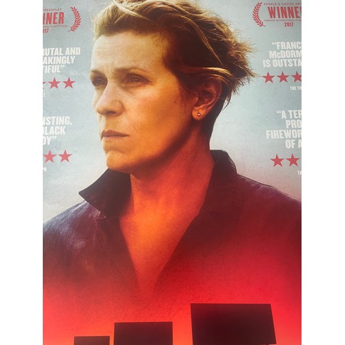 160 - Three Billboards Outside Ebbing Missouri (2017)- Original UK One-Sheet Cinema Film Poster. Award win... 