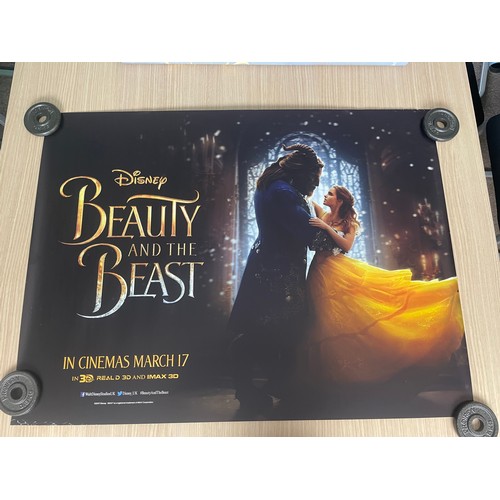 184 - BEAUTY & THE BEAST 2017 - Original UK Quad Cinema Film Movie Posters. 2 different styles. Some light... 