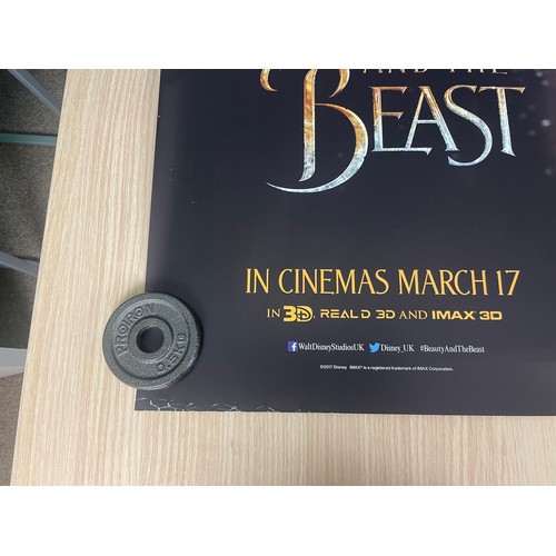 184 - BEAUTY & THE BEAST 2017 - Original UK Quad Cinema Film Movie Posters. 2 different styles. Some light... 