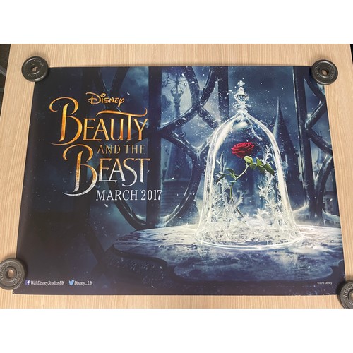 184 - BEAUTY & THE BEAST 2017 - Original UK Quad Cinema Film Movie Posters. 2 different styles. Some light... 