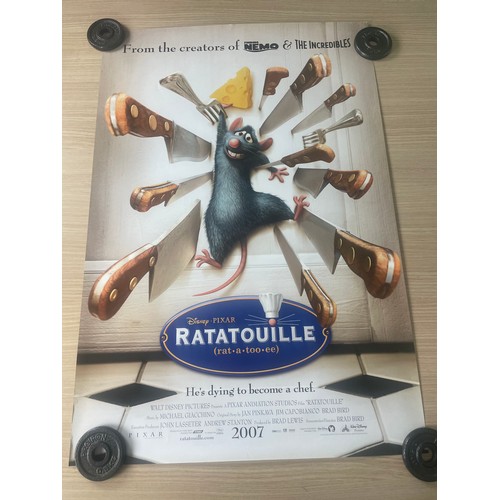 185 - TEN Original One-sheet Cinema Film Posters, FAMILY MOVIES - DISNEY/PIXAR + MORE.
Featuring: Ratatoui... 