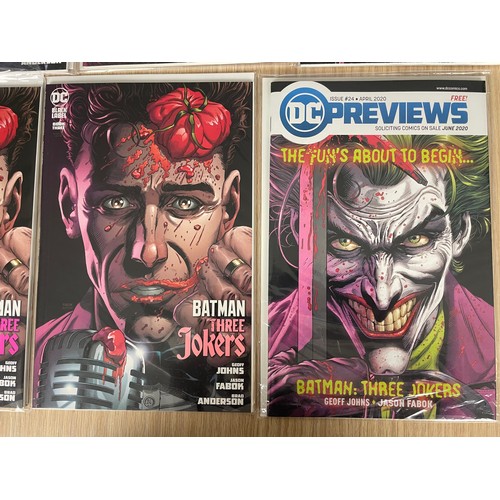 1 - BATMAN- THREE JOKERS BUNDLE. 14 DC Comics in total plus Preview comic and poster. 6 x Book one, 5 x ... 