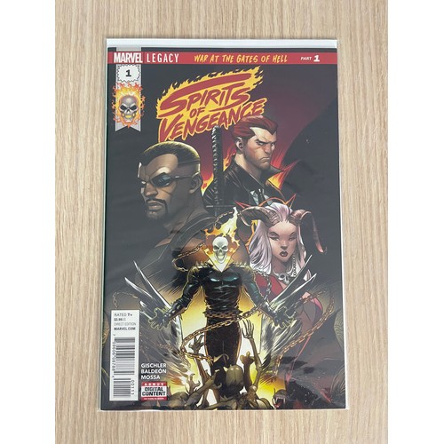 8 - GHOST RIDER/BLADE - SPIRITS OF VENGEANCE #1 - 5. Complete set. Marvel Comics (2017) All NM Condition... 
