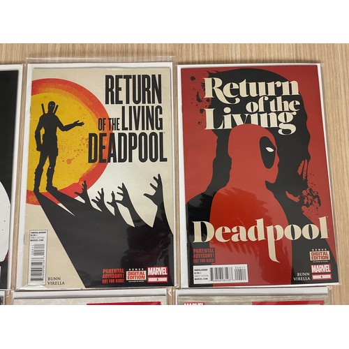 14 - DEADPOOL - 2 Complete Comic Sets - Return of the Living Deadpool #1-4 (2015) and Deadpool's Art of W... 