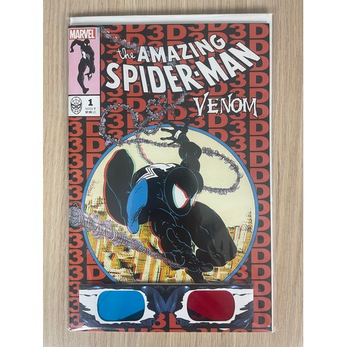22 - AMAZING SPIDER-MAN/VENOM 3D #1. Reprint of ASM 300 with Glasses. Mcfarlane cover. 
Marvel Comics (20... 