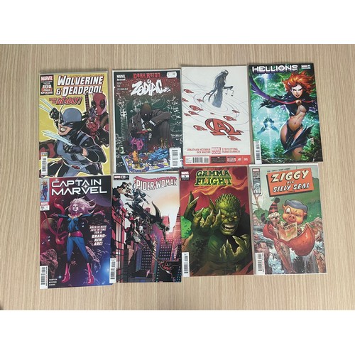 59 - MARVEL COMICS JOB LOT - 64 Comics, Various Decades.
Featuring:Iron Man, Wolverine, Captain Marvel, D... 