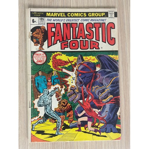 51 - FOUR SILVER AGE COMICS - Marvel & DC, Featuring: Daredevil #55, Fantastic Four #135, Fantastic Four ... 