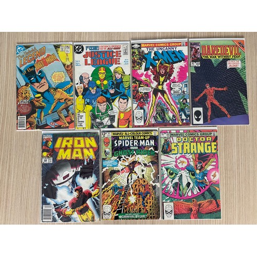 63 - 7 BRONZE AGE COMICS. MARVEL & DC. Featuring:
The Untold Legend of Batman #1
Justice League #1
X-Men ... 