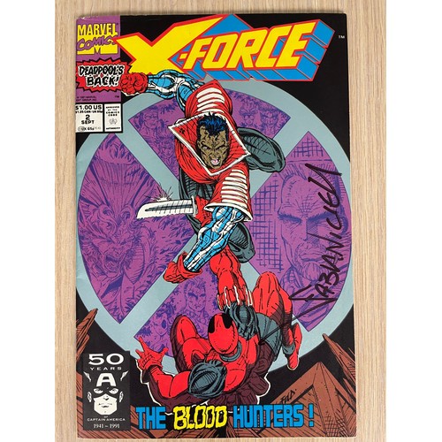 104 - SIGNED X-FORCE #2- Signed by Fabian Nicleza with Certificate of Authenticity. Second Appearance of D... 