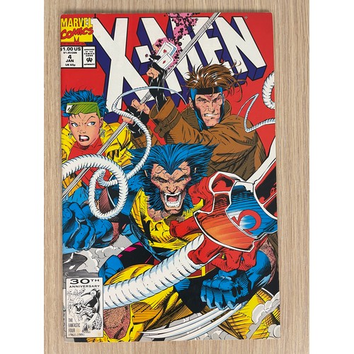 105 - X-MEN #4 - 1st App of Omega Red. Marvel Comics  1992. NM Condition. Bagged & Boarded.