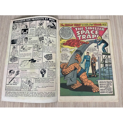 106 - STRANGE TALES #132 - The Thing, Fantastic Four, Dr Strange. Marvel Comics 1965. FN Condition. Bagged... 