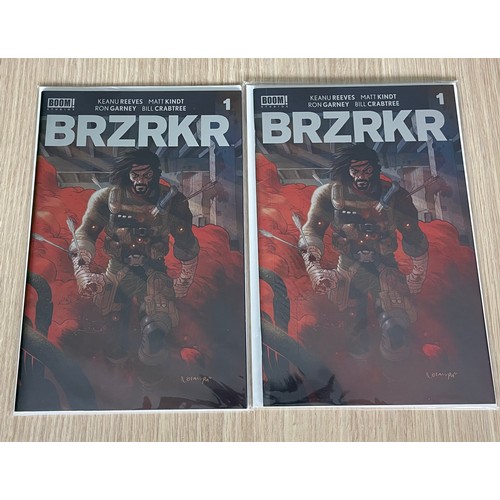 108 - BRZRKR Collection - 6 Comics including 4 Variants of #1, #2 and #7. Written by Keanu Reeves. Boom Co... 