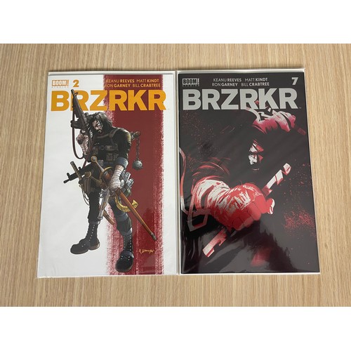 108 - BRZRKR Collection - 6 Comics including 4 Variants of #1, #2 and #7. Written by Keanu Reeves. Boom Co... 