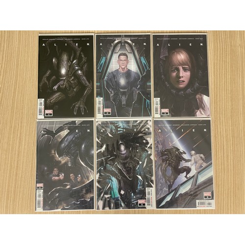 114 - ALIEN #1-6. Marvel Comics 2021. First Alien series published by Marvel. All NM/New Condition. All Ba... 