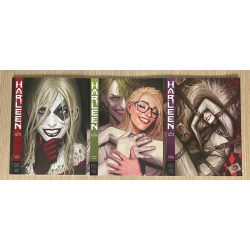 116 - HARLEY QUINN - HARLEEN. Black Label Books 1 - 3, complete set. DC Comics 2019. All 1st prints. VF/NM... 